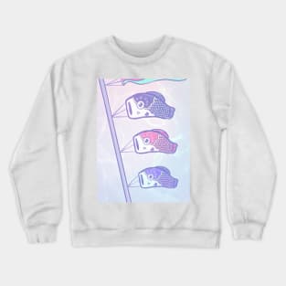 Pastel koinobori Crewneck Sweatshirt